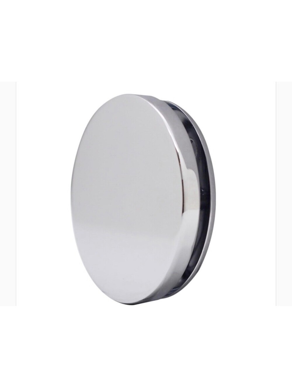 Westbrass Floating No-Hole Overflow Faceplate, Polished Chrome, D980R-26